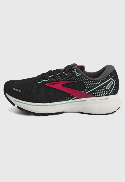 Tenis Running Negro-Fucsia-Blanco Brooks WS Ghost 14