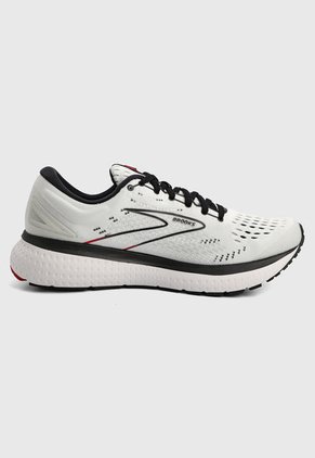 Tenis Running Blanco-Negro-Rojo Brooks Glycerin 19