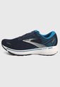 Tenis Running Azul-Blanco-Plateado Brooks Ghost 14 de Brooks