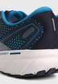 Tenis Running Azul-Blanco-Plateado Brooks Ghost 14 de Brooks