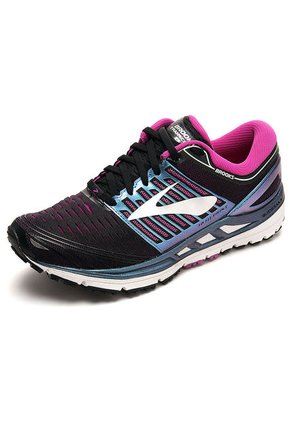 Tenis Training Negro-Violeta-Azul Brooks Transcend 5