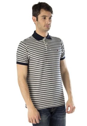 Camiseta Polo Brooksfield Gris