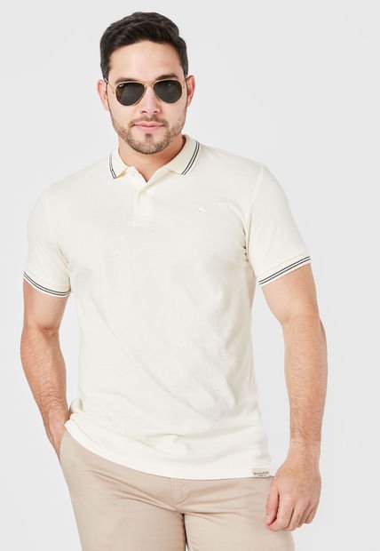 Polo Beige-Negro Brooksfield