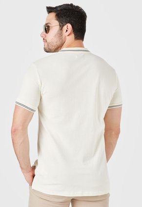 Polo Beige-Negro Brooksfield
