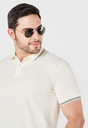 Polo Beige-Negro Brooksfield