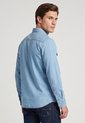 Camisa Denim Brooksfield Índigo Claro de Brooksfield