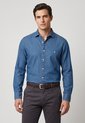 Camisa Denim Brooksfield índigo Medio de Brooksfield