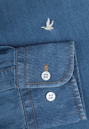 Camisa Denim Brooksfield índigo Medio