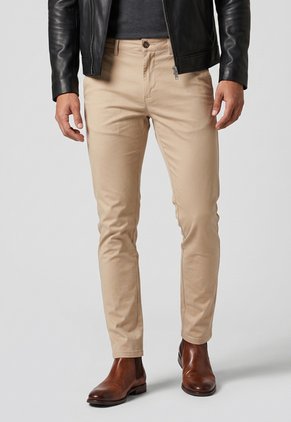 Pantalón Chino Brooksfield Slim Fit Caqui