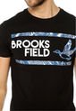 Camiseta Negro Brooksfield de Brooksfield