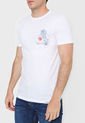 Camiseta Blanco-Azul-Rojo Brooksfield de Brooksfield
