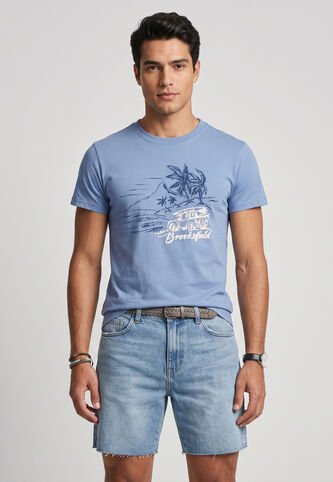 Camiseta Brooksfield Azul Brooksfield