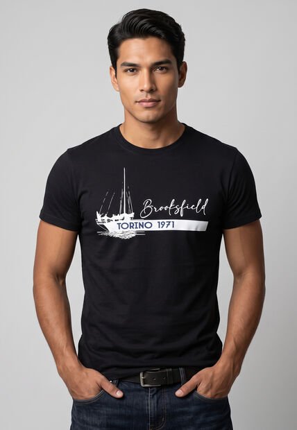 Camiseta Brooksfield Negro