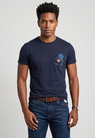 Camiseta Brooksfield Azul Brooksfield