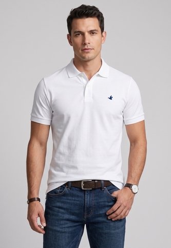 Polo Brooksfield Blanco Brooksfield