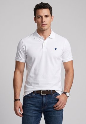 Polo Brooksfield Blanco