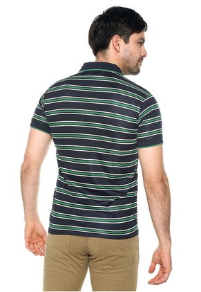 Polo Azul-Blanco-Verde Brooksfield