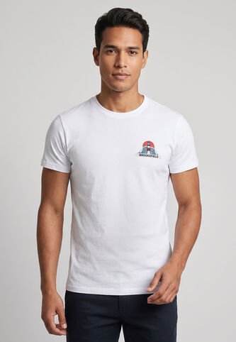 Camiseta Brooksfield Blanco Brooksfield