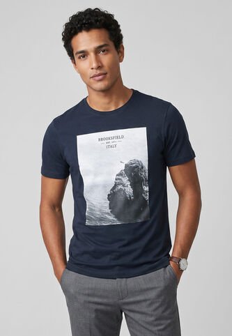 Camiseta Brooksfield Azul Brooksfield