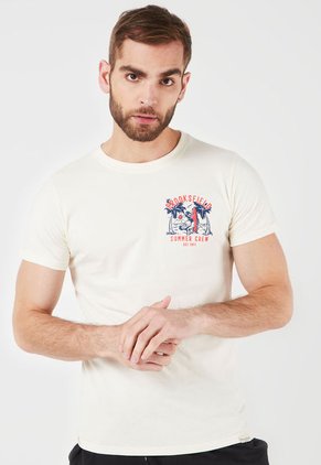 Camiseta Beige-Azul-Rojo Brooksfield