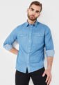 Camisa Azul Brooksfield de Brooksfield