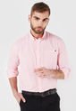 Camisa Salmón-Blanco Brooksfield de Brooksfield