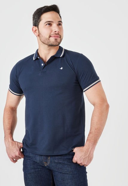 Polo Brooksfield Azul