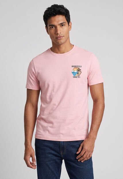 Camiseta Brooksfield Rosa
