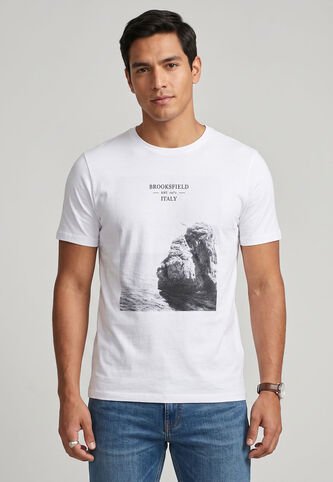 Camiseta Brooksfield Blanco Brooksfield