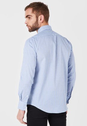 Camisa Azul-Blanco Brooksfield
