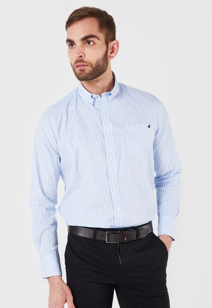 Camisa Azul-Blanco Brooksfield