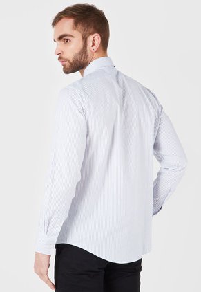 Camisa Blanco-Azul Brooksfield