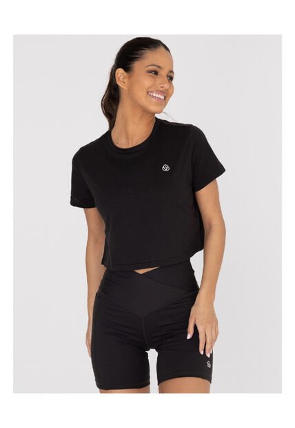 Camiseta Mujer Bsoul Basic T Shirt Zia Negro Bsoul