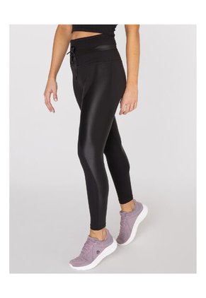 Pantalon Mujer Bsoul Long Leg Elia Negro Shine Bsoul