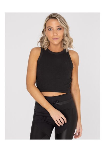 Top Mujer Bsoul Crop Zia Negro Bsoul