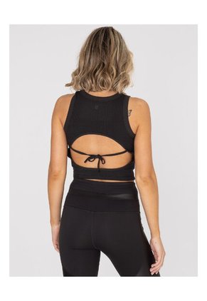 Top Mujer Bsoul Crop Zia Negro Bsoul
