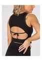 Top Mujer Bsoul Crop Zia Negro Bsoul de Bsoul