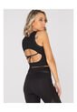 Top Mujer Bsoul Crop Zia Negro Bsoul de Bsoul