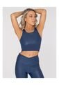 Top Mujer Bsoul Crop Top Elia Azul Stone Bsoul de Bsoul
