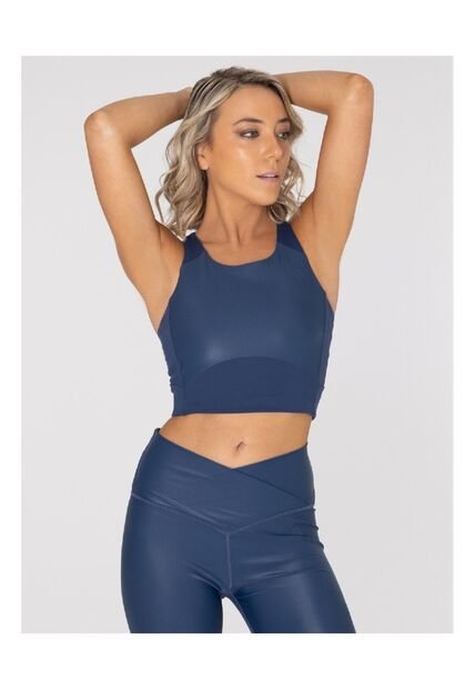 Top Mujer Bsoul Crop Top Elia Azul Stone Bsoul
