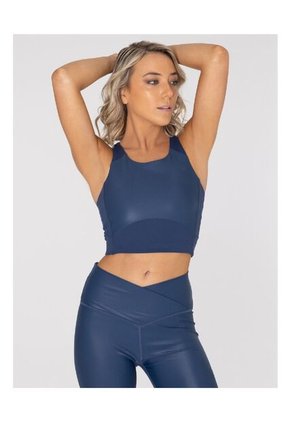 Top Mujer Bsoul Crop Top Elia Azul Stone Bsoul