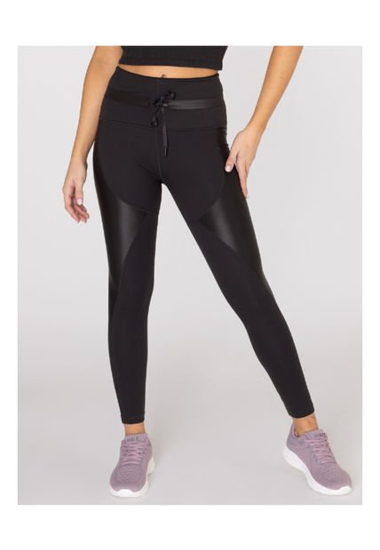 Pantalon Mujer Bsoul Long Leg Elia Negro Shine Bsoul