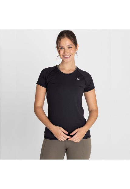 Camiseta Mujer Bsoul T-Shirt Round Neck Negro Bsoul