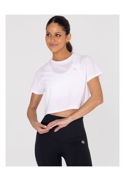 Camiseta Mujer Bsoul Basic T Shirt Zia Blanco Bsoul