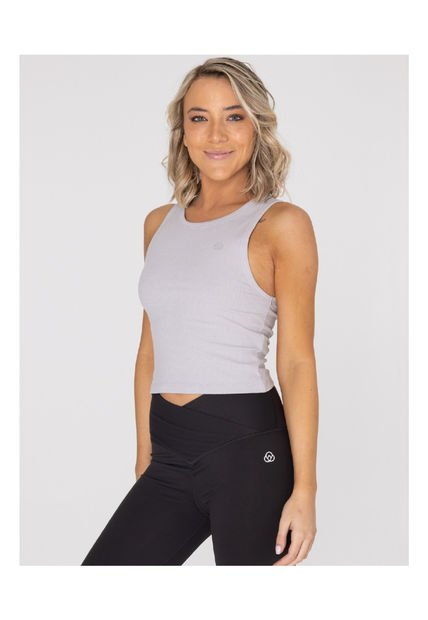 Camiseta Mujer Bsoul Crop Tank Livia Smoke Bsoul