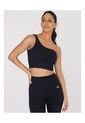 Top Mujer Bsoul Asymmetric Crop T New Negro Bsoul de Bsoul