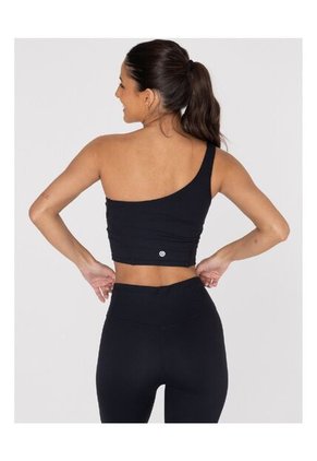 Top Mujer Bsoul Asymmetric Crop T New Negro Bsoul