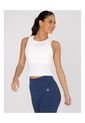 Camiseta Mujer Bsoul Crop Tank Livia Blanco Bsoul de Bsoul