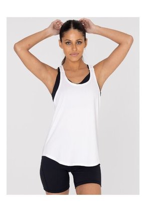Camiseta Mujer Bsoul Training Tank Blanco/Blanco Bsoul