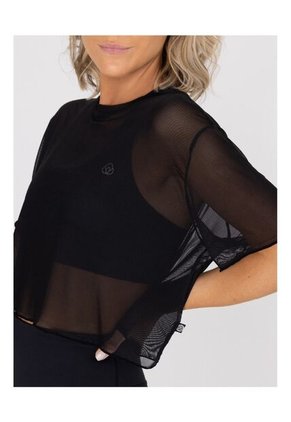 Camiseta Mujer Bsoul T Shirt Crop Demi New Negro Bsoul